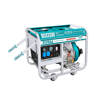 GENERADOR ELECTRICO DIESEL 220 V 5000 W ABIERTO ARRANQUE ELECTRICO MARCA TOTAL TP4500011