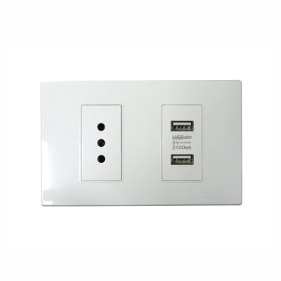 TOMACORRIENTE CON USB 10A PC-BLANCA1