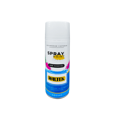 ESMALTE EN AEROSOL BLANCO MATE 400ML/230G MARCA WALTEX W71BM51