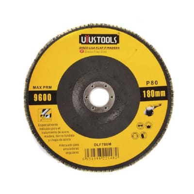 DISCO LIJA FLAP P/MADERA 180MM #80 UYU1