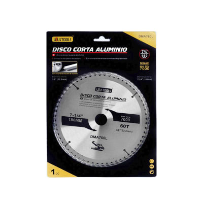 DISCO CORTA ALUMINIO 180X60T UYU1