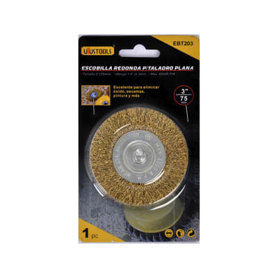 ESCOBILLA REDONDA P/TALADRO 3 PLANA 92721