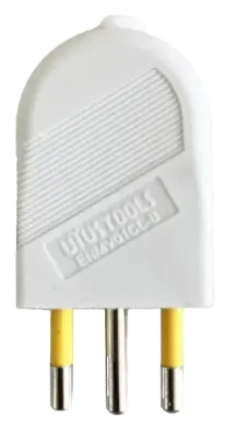 ME - ENCHUFE MACHO VOLANTE BLANCO ENMV01CL-B1