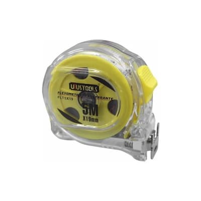 FLEXOMETRO TRANSPARANTE 5M*19 UYU FLT5X191
