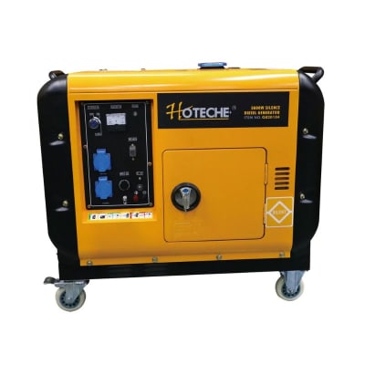 GENERADOR ELECTRICO DIESEL 220V 4500W INSONORO ARRANQUE ELECTRICO MARCA HOTECHE1