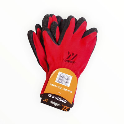 GUENTE TELA+GOMA 0016 (ROJO+NEGRO) 8'' GD0016-8-RJ1