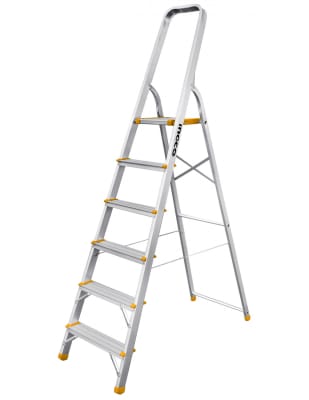 ESCALERA DOMESTICA 26x25x3cm 6 STEPS (150Kg) INGCO HLAD060611