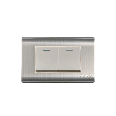 ME - INTERRUPTOR EMPO.DOBLE ACERO-INOX UYUS INT402U1