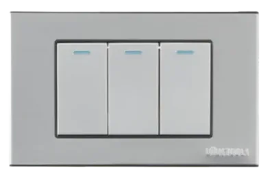 ME - INTERRUPTOR EMPO.TRIPLE ACERO-INOX UYUS INT403U1