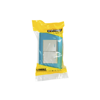 ME - INTERRUPTOR EMPO.DOBLE ACERO-INOX C/CURVA UYUS INT502U1