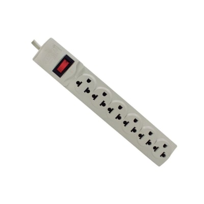 TOMA CORRIENTE 1.2M KAMASA 6ENCHUFES 10A/250VAC .1