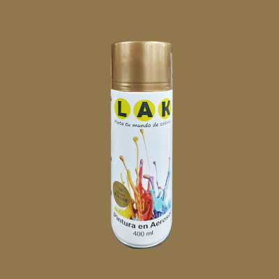PINTURA EN AEROSOL LAK 400ML COLOR DORADO1