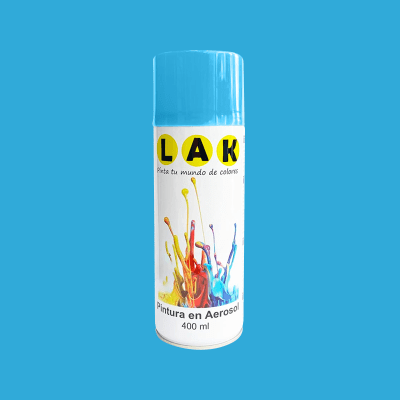 PINTURA EN AEROSOL 400ML COLOR AZUL METAL LAK1