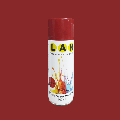 PINTURA EN AEROSOL LAK 400ML COLOR ROJO1