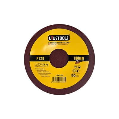 DISCO UYUSTOOLS LJV7120 LIJA CON VELCRO 50UN/SET 180MM # 1201