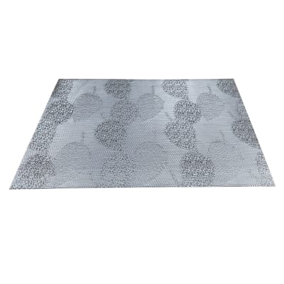 INDIVIDUAL P/MESA COLOR GRIS/DETALLE HOJAS1