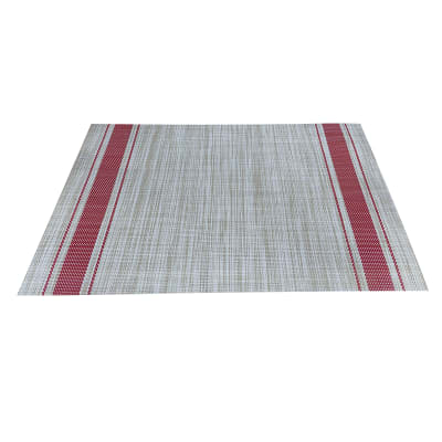 INDIVIDUAL P/MESA COLO BEIGE/ROJO1