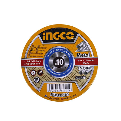 DISCO CORTE METAL 4.1/2 X 1.2MM 10 PCS1