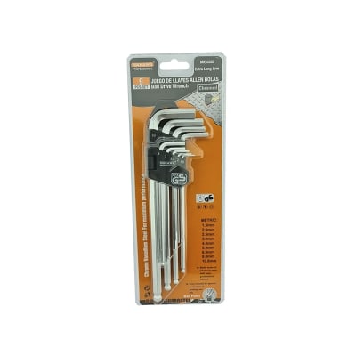 LLAVE ALEN BOLAS 9PC MAKAWA MK-0350 LARGO .1