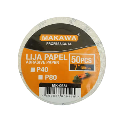 SET 50 PCS LIJA PAPEL# 40 MAKAWA S/M MK-0581 S/INF1