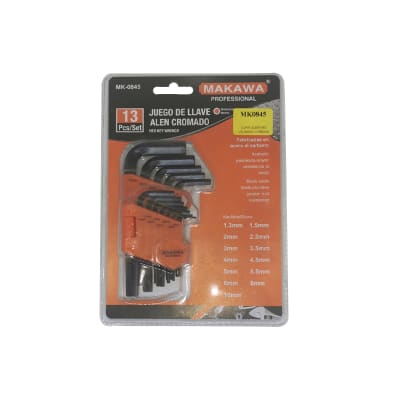 JGO DE LLAVE ALEN MARCA:MAKAWA MODELO:MK-0845 TIPO:13PCS1