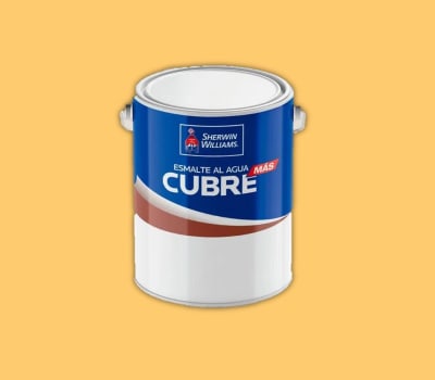 ESMALTE AL AGUA SHERWIN WILLIAMS CUBRE MAS OCRE GALON P2321