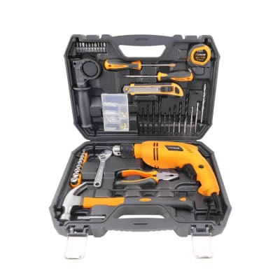 TALADRO DE IMPACTO CON SET DE HERRAMIENTAS MANUAL 101PCS 13MM  600W P8002121