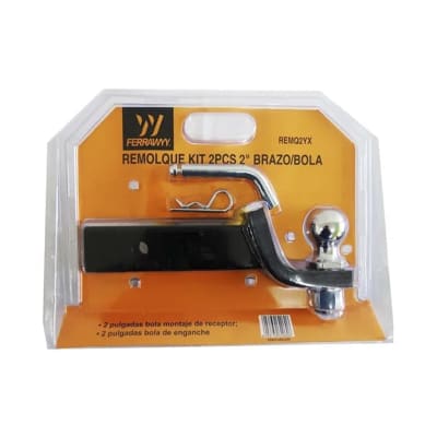 REMOLQUE KIT 2PCS 2'' CON BOLA MARCA FERRAWY REMQ2YX1