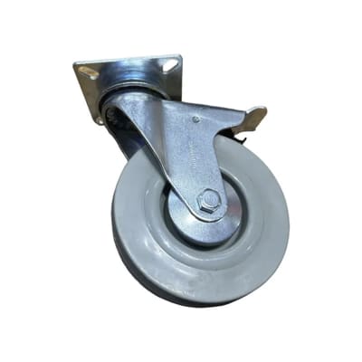 RUEDA INDUSTRIAL GRIS 5'' 110KG CON FRENO UYU1