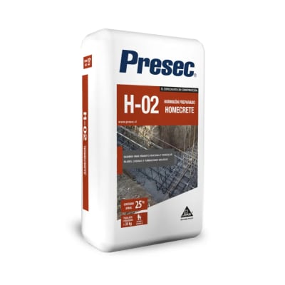 PRESEC H02 HORMIGON HOMECRETE H20 (SA 25KG) (PALLET)1
