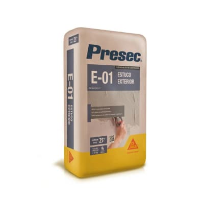 PRESEC E01 ESTUCOS EXTERIOR SACO 25KG1