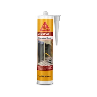 SIKASIL AC COLOR TRASNPARENTE CAJA 12 CARTUCHOS 280ML1