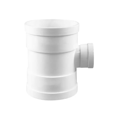 TEE C/REDUCCION U-PVC BLANCO FORZZA 110MMX50MM1