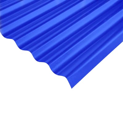 CALAMINA PVC ONDULADA AZUL 1.0MM 3.7M X 0.93M 3.44M21