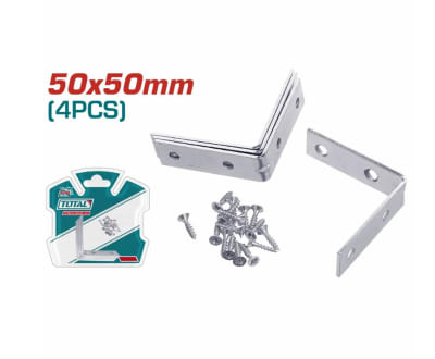 JUEGO DE ESCUADRA ESQUINA 4 PIEZAS 50X50MM TOTAL TCB20501