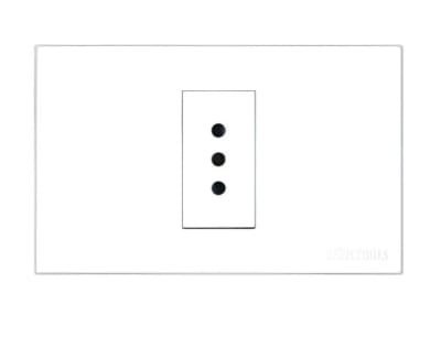 TOMACORRIENTE EMPO. SIMPLE 10A PC-BLANCA UYU1