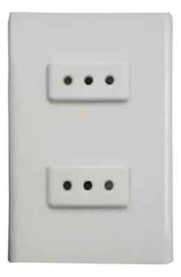 TOMACORRIENTE EMPOTRADO DOBLE 10A PC- BLANCA1