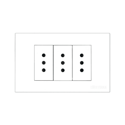 TOMACORRIENTE EMPOTRADO TRIPLE 10A PC-BLANCA UYUSTOOLS1