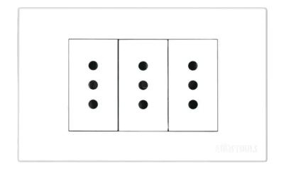 ME-TOMACORRIENTE SOBREPUESTO TRIPLE 10A PC-BLANCO UYUS1