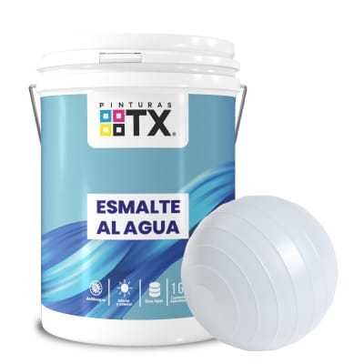 ESMALTE AL AGUA TX SEMIBRILLO BLANCO GALON1