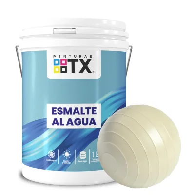 ESMALTE AL AGUA HOGAR Y CONSTRUCCION TX MARFIL GALON1