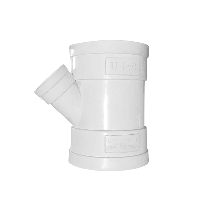 TEE Y C/REDUCCION U-PVC BLANCO 110MMX50MM FORZZA1