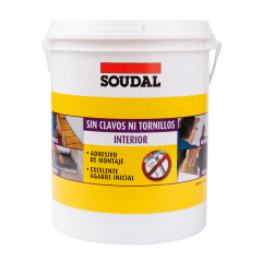 ADHESIVO SIN CLAVOS NI TORNILLOS INTERIOR GALON 3.8 SOUDAL