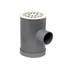 PILETA BASICA110X50/40 GRIS CON REJA