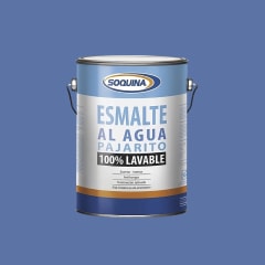 ESMALTE AL AGUA PAJARITO AZUL PAQUETE VELA 1GL