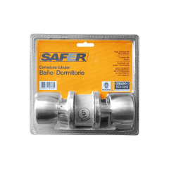 CERRADURA TUBULAR BAÑO/DORMITORIO SAFER