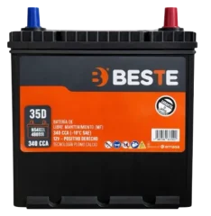 BATERIA BESTE 12V 035 AH 340 CCA POSITIVO DERECHA BORNE DELGADO