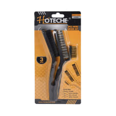 SET DE 3 ESCOBILLA DE METAL 410203