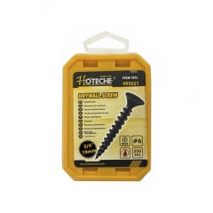 TORNILLO VULCANITA NEGRO 6X3/4 200PCS 495021