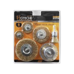JGO ESCOBILLA TALADRO 6 PCS